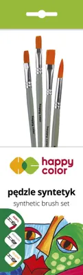 Immagine prodotto di Set di pennelli sintetici mix A 4 pezzi Happy Color