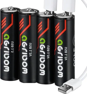 Obrázek produktu pro Sada 4 lithium-iontových akumulátorů 15 V, 3400 mAh, USB-C – technologie rychlého nabíjení – 1500 nabíjecích cyklů