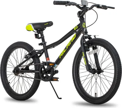 Produktbild von HILAND Jugendfahrrad 20 Zoll Mountainbike Kinderfahrräder für Jungen und Mädchen,Hochwertiger Rahmen, Doppel-V-Bremse,Kindergeschenk, Schwarz