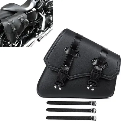 Image de Sacoche de selle moto pour cruiser et chopper Sacoche latérale SB4 droite