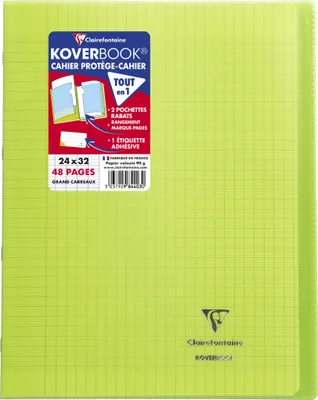 Produktbild von Clairefontaine 10x Koverbook, Heft 24x32cm, 24 Blatt 90g - Grün 984403C