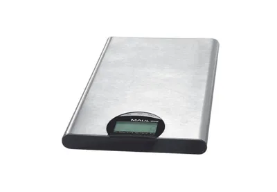 Produktbild von Briefwaage MAULsteel mit Batterie, 2000 g