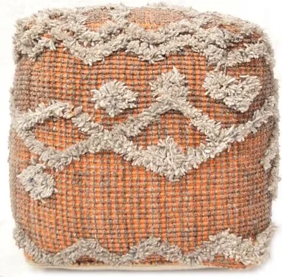 Zdjęcie produktu dla Pouf Keoni grey/orange (40x40 cm)