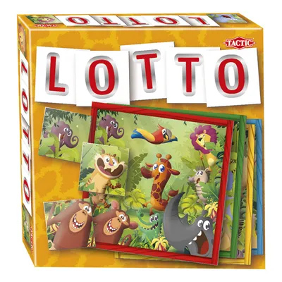 Produktbild von Tactic Jungle Lotto Lernspiel für Kinder - bunte Tiere