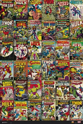 Produktbild von Marvel - Comics - Classic Covers - Poster Plakat Druck - 61x91,5 cm