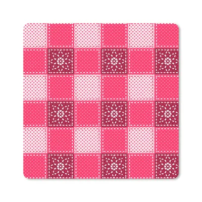 Produktbild von MuchoWow® Mauspad Mousepad Rosa - Muster - Blumen 30x30 cm - Mousepads - Maus Mat - Pad - Mausunterlage - Gaming