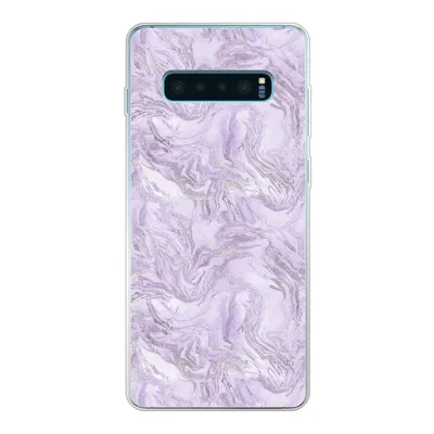 Produktbild von MuchoWow® Handyhülle Schutzhülle Hülle für Samsung Galaxy S10 Lite Marmor - Silber - Muster Silikon Softcase Handy Hülle - Schutz