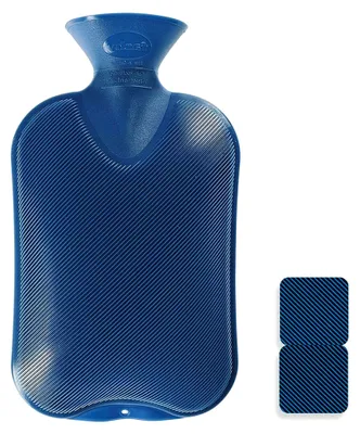 Produktbild von 54 Wärmflasche Doppellamelle, 2 Liter, saphir