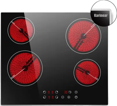 Zdjęcie produktu dla Płyta ceramiczna, 60 cm, 6000 W, cztery strefy gotowania, sterowanie dotykowe, 220 V