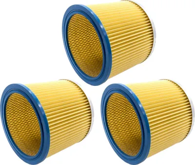 Produktbild von 3x Rund-Filter Patrone für Parkside PNTS 30/6(E/S), 30/7, 30/7 E, 30/7(E/S), 30/8, 30/8 E, 30/8(E/S), 30/9, 30/9 E, 30/9(E/S), 35/5(E/S), A1, B1, B2
