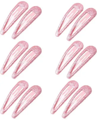 Produktbild von Glitzer Haarspangen - Metallene Glitzer Pailletten Haarspangen für Mädchen Frauen, Rosa *12