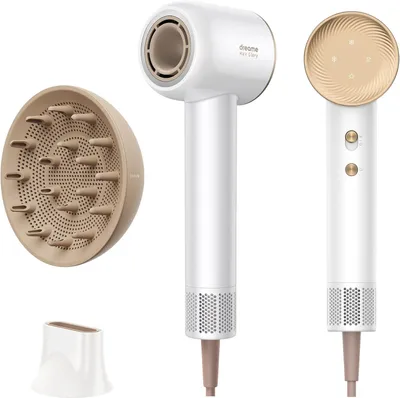 Produktbild von Haartrockner 110.000 Umdrehungen pro Minute,Luftstrom 70m/s,Negativ-Ionen-Technologie,Temperatur- und Luftgeschwindigkeitsregelung, Düse und Diffusor