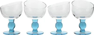 Produktbild von Eiscremeglas Vienna 4er-Set Amore Vero 14cm blau