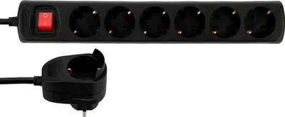Produktbild von REV 0012692514, 2 m, Drinnen, 1,5 mm², Schwarz, 7 AC-Ausgänge, 230 V