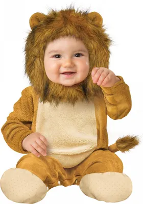 Produktbild von Kuschliger Plüsch Löwe Babykostüm für Karneval Größe: S