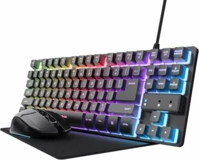 Produktbild von Tastatur und Gaming Maus Trust 25227 Qwerty Spanisch