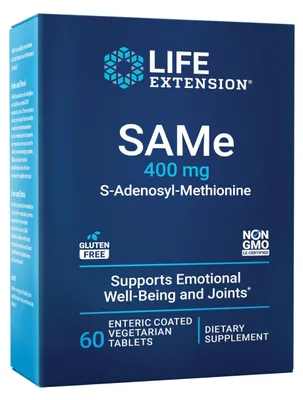 Productafbeelding van SAMe S-Adenosylmethionine 400mg - 60 tabletten