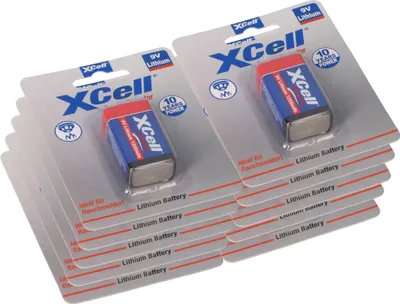 Obrázek produktu pro 10x XCell Lithium 9V Block 1200 mAh 6AM6 v blistru po 1 ks