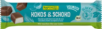 Produktbild von Rapunzel 287071, Milchschokolade, 50 g, 2337 kJ, 561 kcal, 36,2 g, 30,5 g