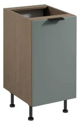 Image de Meuble bas de cuisine Armoire de cuisine Armoire en bois Meubles de cuisine Marron-gris