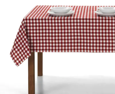 Zdjęcie produktu dla Prostokątna obrus, wzór kratka "vichy" - czerwony - 140 x 250 cm