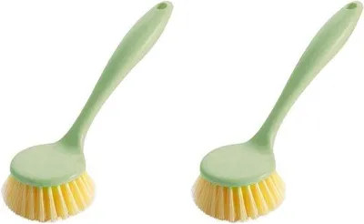 Zdjęcie produktu dla Zestaw szczotek do zmywania, 2 sztuki – szczotka do czyszczenia z bambusową rączką – do czyszczenia patelni i garnków – do czyszczenia zlewu – szczotka do czyszczenia Tawestra