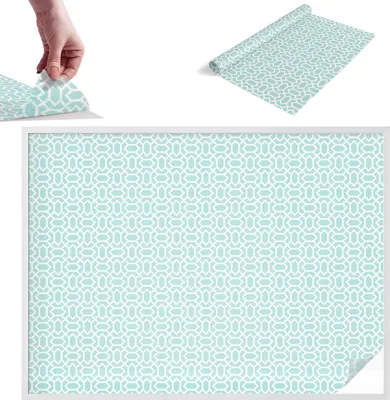 Obrázek produktu pro Fólie na ochranu soukromí - 146x200 cm - barevné sklo / vitrážový design - neprůhledná a dekorativní - samolepicí dekorativní skleněná fólie - ochrana proti UV záření, snadná instalace - geometrické vzory