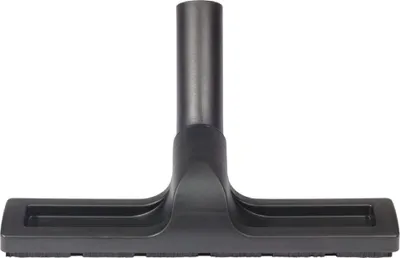 A black vacuum cleaner floor nozzle with a central tube attachment, shown against a white background.