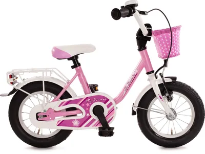 Produktbild von "MY BONNIE" 12 Zoll Kinderfahrrad-Bachtenkirch pink/ weiß