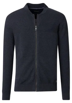 Produktbild von CASAMODA Herren Strickjacke Reißverschluss Regular-Fit Aqua S