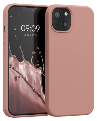 Produktbild von kwmobile Handyhülle für iPhone 13 Hülle, für iPhone 13 Case - Hülle Silikon - kabelloses Laden - Orange Clay
