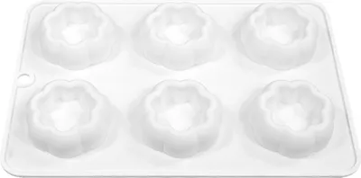 Produktbild von Mousse-Kuchenform, lebensmittelecht, BPA-frei, hitzebeständig, spülmaschinenfest, 6 Mulden, DIY-Fondant-Schokoladenform