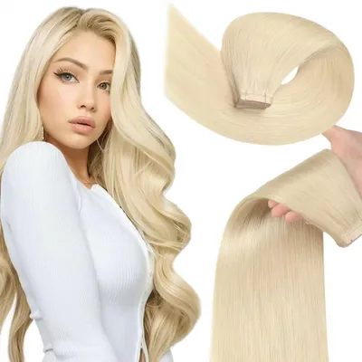 Immagine prodotto di Omgoods - Extension per capelli a nastro - 20 pezzi, capelli veri, lunghezza 35 cm