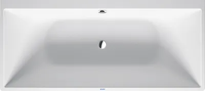 Produktbild von Badewanne DURASQUARE 180x80 Vorwandver 2 Rückenschrägen weiß weiß