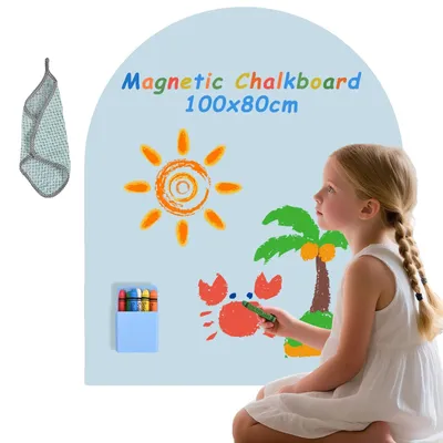 Immagine prodotto di Lavagna magnetica, funzionalità 3 in 1, facile da installare, blu