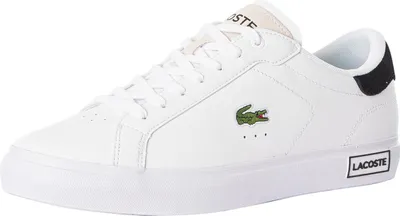 Produktbild von Lacoste Powercourt 124 2 SMA-Ledertrainer, Weiß 44.5 EU