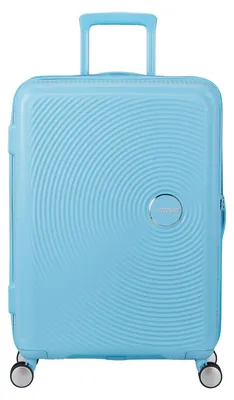Immagine prodotto di American Tourister carrello Soundbox Spinner 67 / 24 TSA EXP Trolley Blueberry Fizz celeste