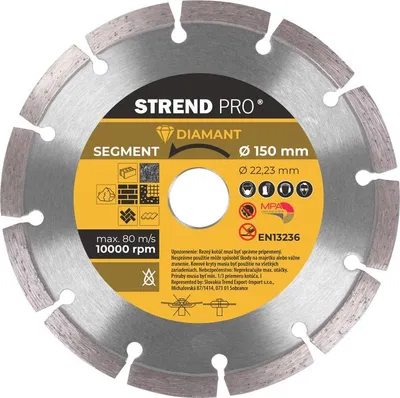 Obrázek produktu pro Kotouč Strend Pro 521A, 150 mm, diamantový řezný kotouč, segmentový