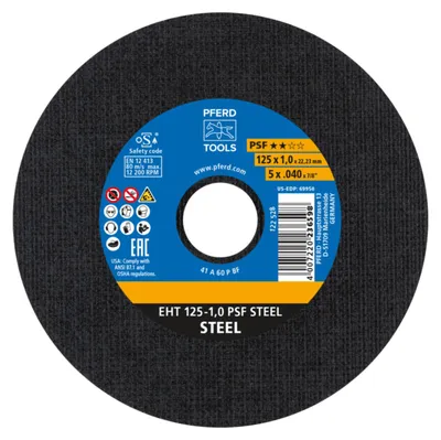 Immagine prodotto di PFERD TOOLS Disco da taglio EHT linea universale diritta PSF STEEL per acciaio