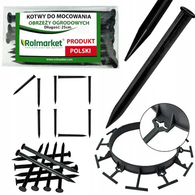 Obrázek produktu pro Rolmarket Univerzální kotvy pro obrubníky 25 cm, 10 ks