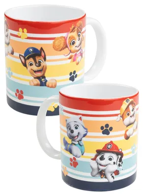 Produktbild von Paw Patrol Tasse - Stripes Kaffeetasse Becher Kaffeebecher aus Keramik 320 ml