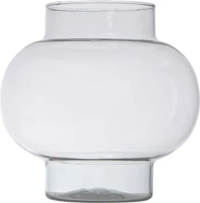 Produktbild von INNA-Glas Kugelige Glas Vase RAINIERO, recycelt, klar, 26 cm, Ø 26 cm - Vase transparent