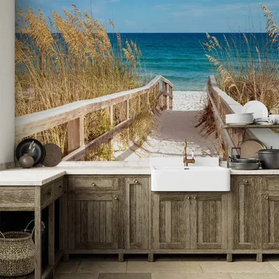 Produktbild von Vlies Fototapete - Summer at the Seaside 300x210 cm Landschaften c-C-0013-a-a