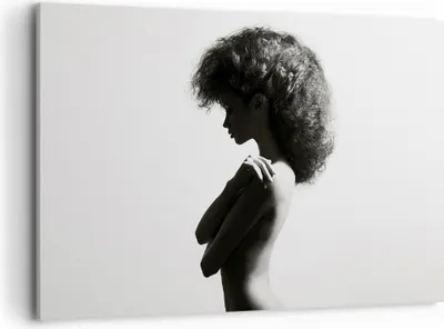 Produktbild von Bild auf Leinwand - Leinwandbild - Einteilig - Frau Nacktheit Körper - 120x80cm - Wand Bild - Wanddeko - Wandbilder - Leinwanddruck - Bilder - Wanddekoration - Leinwand bilder - AA120x80-4946