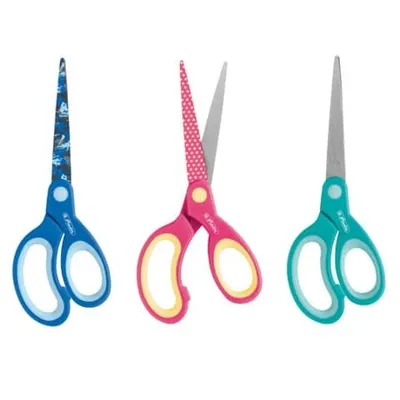 Produktbild von Herlitz 10897171 Design Bastelschere spitz für Linkshänder, Farblich Sortiert