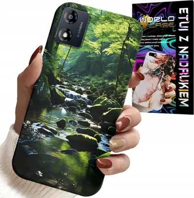 Obrázok produktu pre Puzdro pre Motorolu Moto E13 - Pohľad na lesný potok