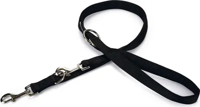 Produktbild von Beeztees Führleine doppelt genäht - Hundeleine - schwarz - 200 cm x 25 mm