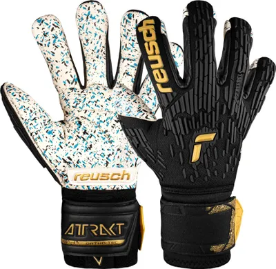 Produktbild von Reusch Torwarthandschuh Attrakt Freegel Fusion Ortho-Tec mit Evolution Negative Cut 7707 black / gold 7.5