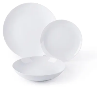 Obrázek produktu pro Porcelánová jídelní sada 19 kusů v bílé barvě