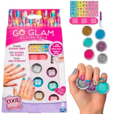 Produktbild von Cool Maker Go Glam Glitzer Nägel Set, Manikürset für Kinder, 8 Jahr(e), Mehrfarbig